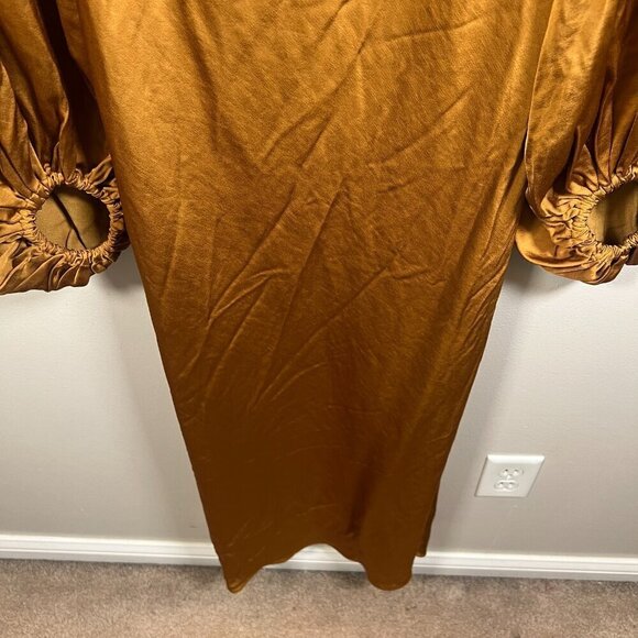Significant Other Demi Dress Size 2 Copper Maxi Event Party Wedding Guest Gala - Picture 8 of 15